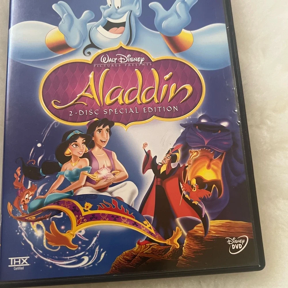 ✨🎉HP⭐️🎉Bundle DVD Disney Aladdin The Last Unicorn and Chicken Little
